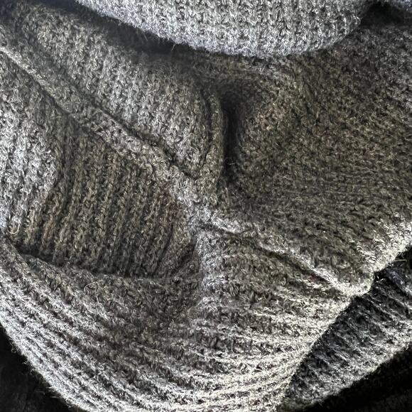 Lululemon Citta Skirted Leggings Foldover Waist Sweater Knit Black Women's Sz 2 - Picture 7 of 11